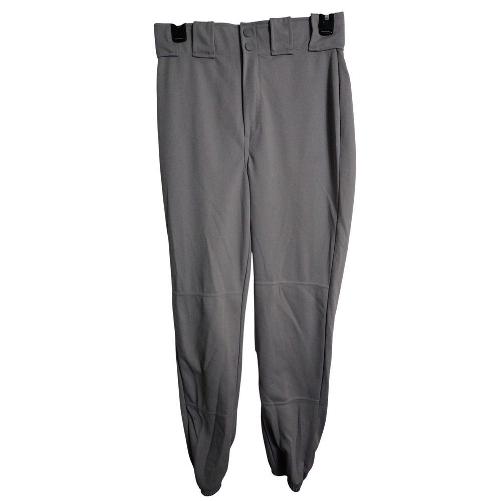 Rawlings Baseball Pants Medium Adult Solid Gray Double Knee MTB4000RW